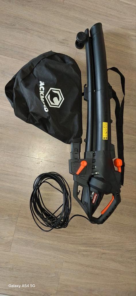 Jackmend Bladblazer met zuigfunctie en opvangzak z.g.a.n., Tuin en Terras, Bladblazers, Ophalen
