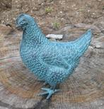 BRONZEN HAAN EN HEN / TUINBEELD / kip, Dierenbeeld, Nieuw, Info@huisentuindecoratiemarie.nl, Huis en tuin decoratie marie