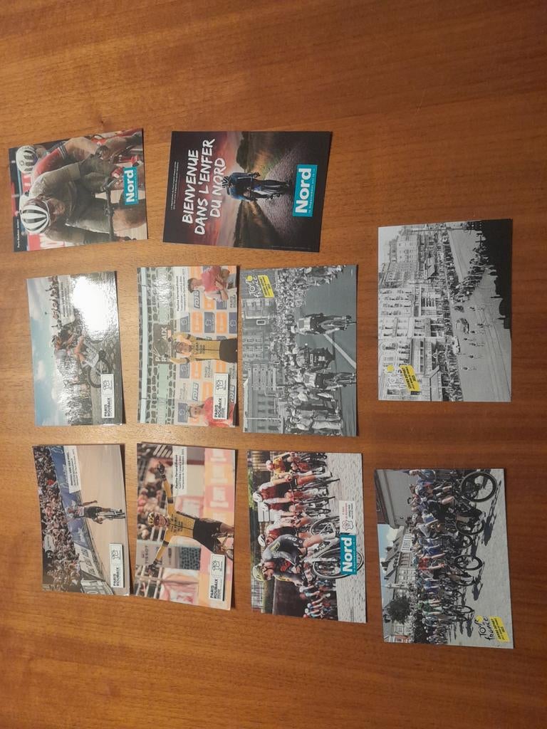 Diversen kaarten Parijs Roubaix tour de france, Ophalen of Verzenden, Nieuw, Overige typen