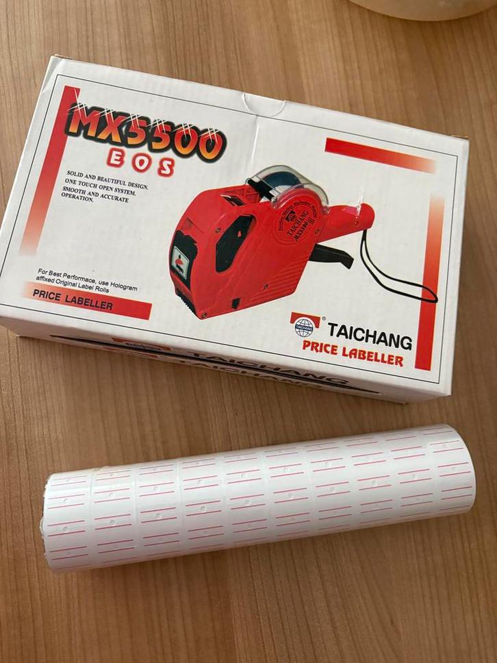 Nieuwe Prijzentang MX5500 EOS met rol etiketten, Computers en Software, Labelprinters, Verzenden