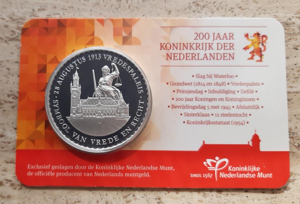 Coincard - 28 augustus 1913 vrede en recht, Ophalen, Overige materialen