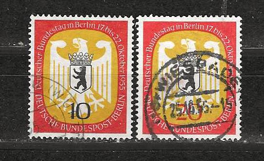 Berlin 129-130, Ophalen of Verzenden, BRD, Gestempeld