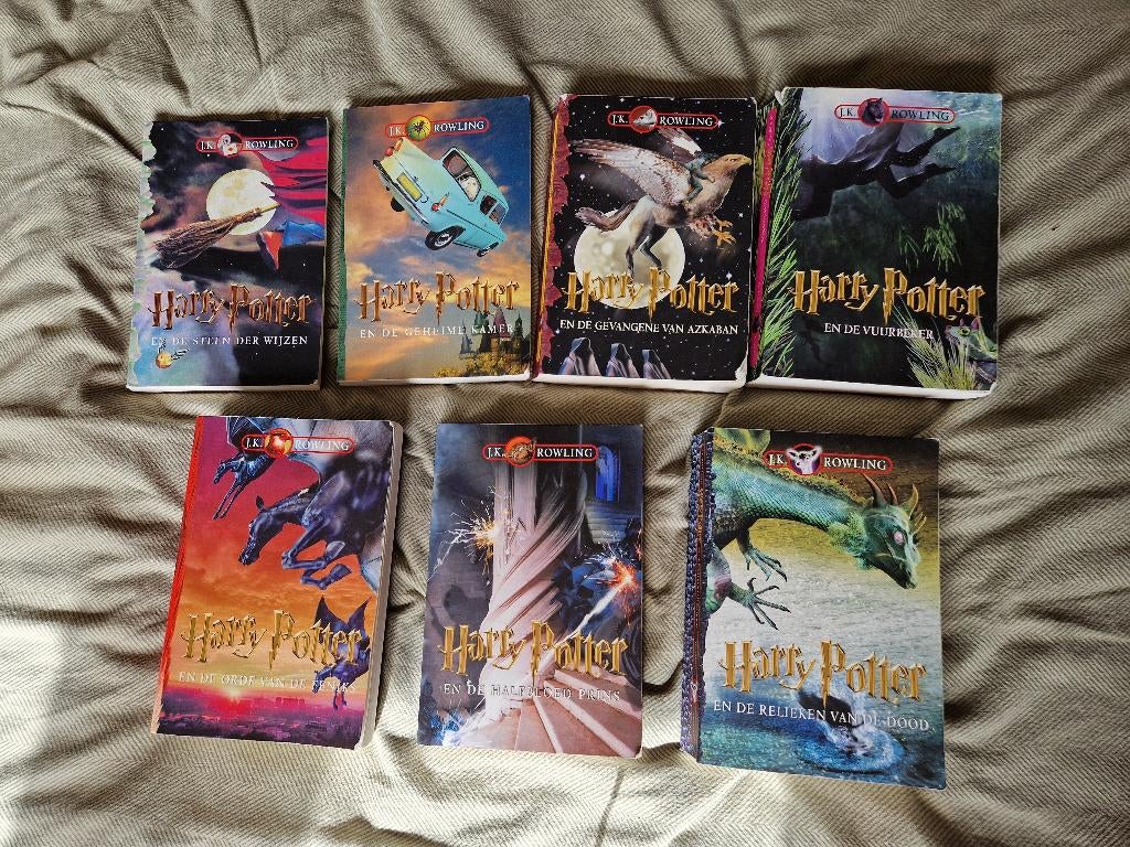 Complete Harry Potter boekenserie (Nederlandstalig), Boeken, Ophalen, Gelezen, J. K. Rowling, Fictie