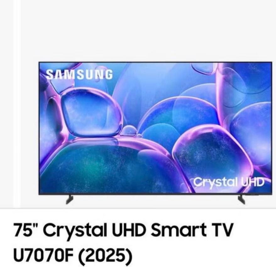 Samsung 75" Crystal UHD 4K Smart TV (2025) - Nieuw in doos!, Audio, Tv en Foto, Televisies, Nieuw, LED, 100 cm of meer, 4k (UHD)