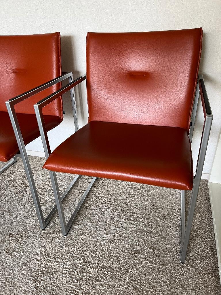 Eetkamerstoel Arco, Ophalen, Gebruikt, Overige kleuren, Leer