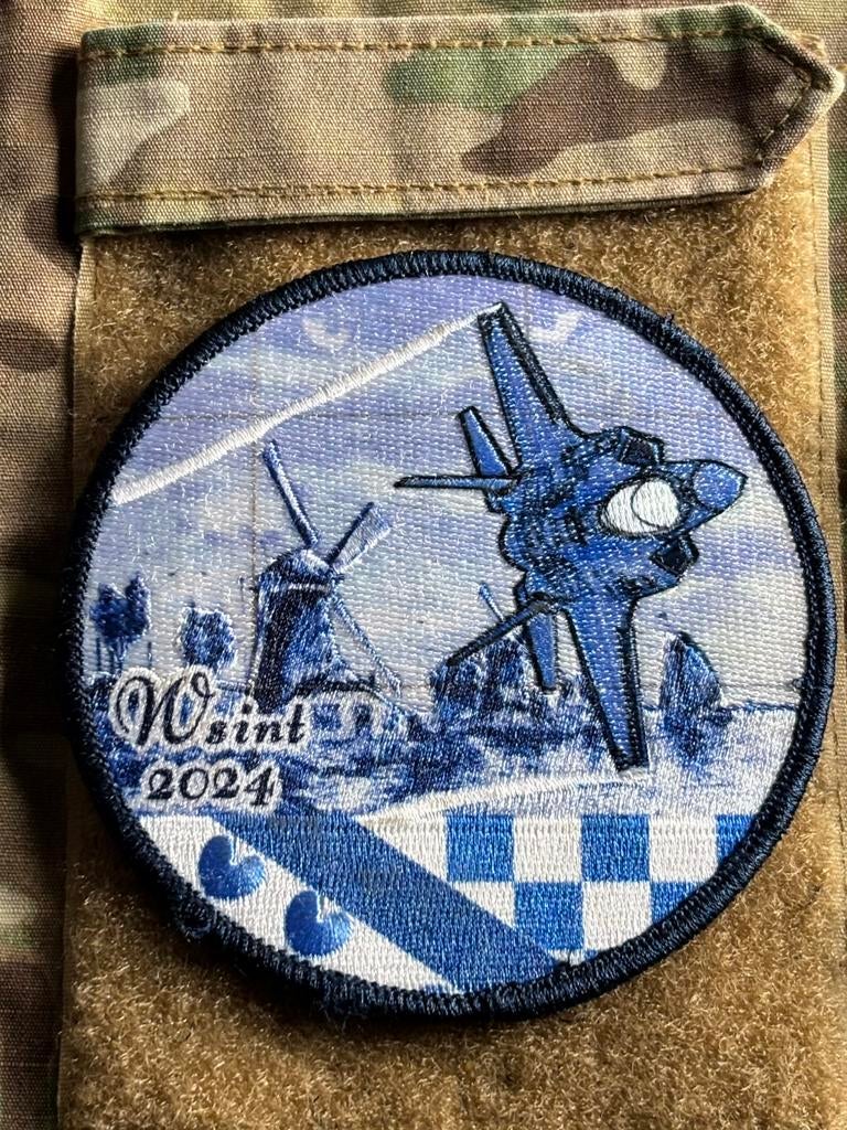 Embleem 322 SQN KLU Wint 2024 F-35, Verzenden, Luchtmacht, Nederland, Embleem of Badge