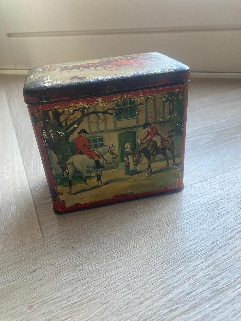 Oude Blikken doos London caramel works Breda, Verzamelen, Blikken, Ophalen of Verzenden, Gebruikt, Overige, Overige merken