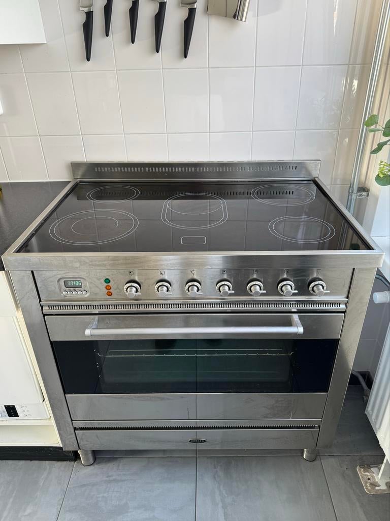 Boretti Fornuis en Afzuigkap, Ophalen, Hete lucht, 60 cm of meer, Keramisch