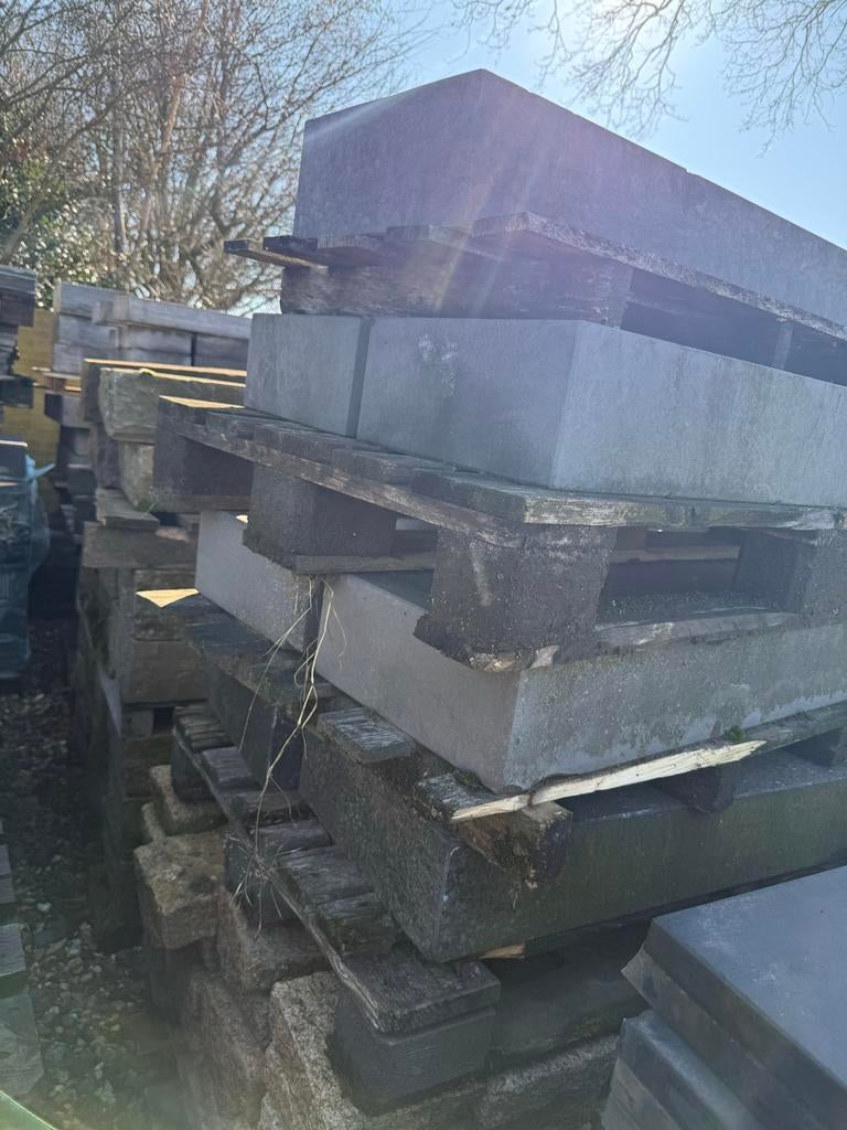 Basalt & Hardsteen Traptrede - 15x40x100 cm, Ophalen, Gebruikt, Overige typen, Natuursteen