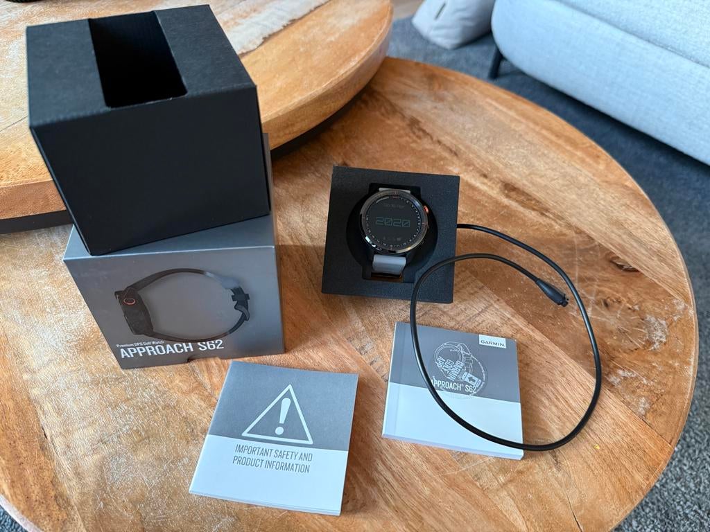 Garmin Approach S62 GPS Golfhorloge - Zo goed als nieuw, Afstand, Ophalen of Verzenden, Zo goed als nieuw, Waterdicht