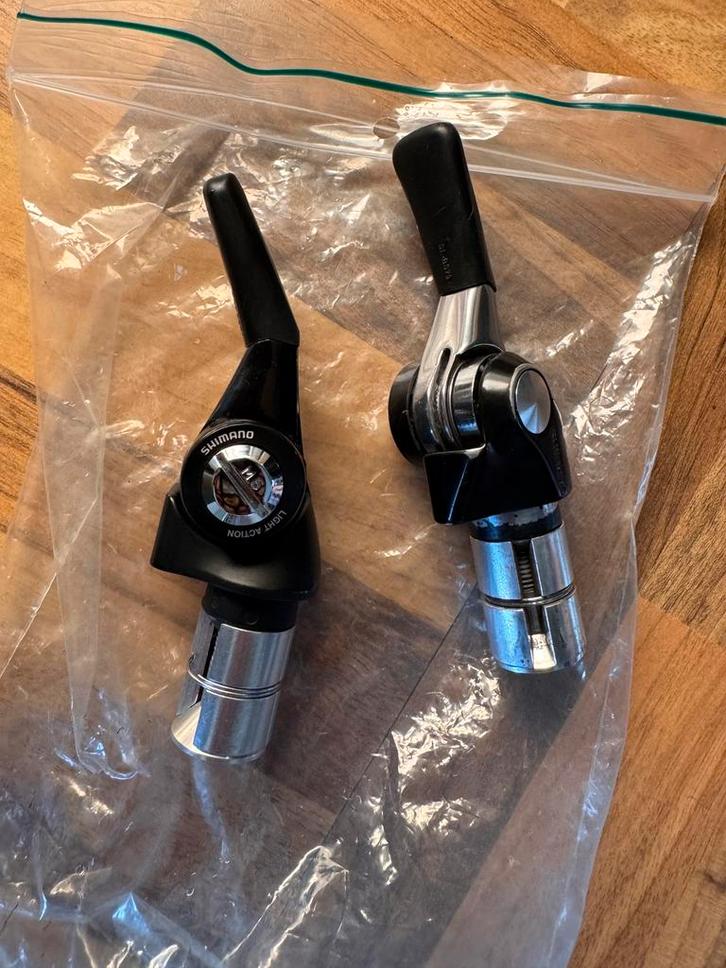 Shimano Dura-Ace TT bar end shifters 10 speed, Fietsen en Brommers, Fietsonderdelen, Gebruikt, Racefiets, Derailleur of Ketting