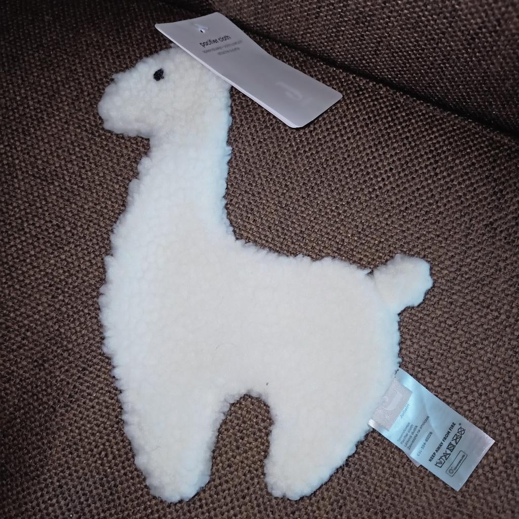 Jollein witte lama speendoek. Nieuw., Kinderen en Baby's, Speelgoed | Knuffels en Pluche, Overige merken, Nieuw, Ophalen of Verzenden