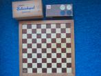Schaak/dambord+Schaakstukken+Damschijven, hout, Een of twee spelers, Ophalen of Verzenden, Gebruikt, Homas