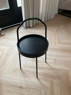 IKEA Burvik bijzettafel - Zwart, rond en handig, Ophalen, Gebruikt, Rond, Metaal of Aluminium
