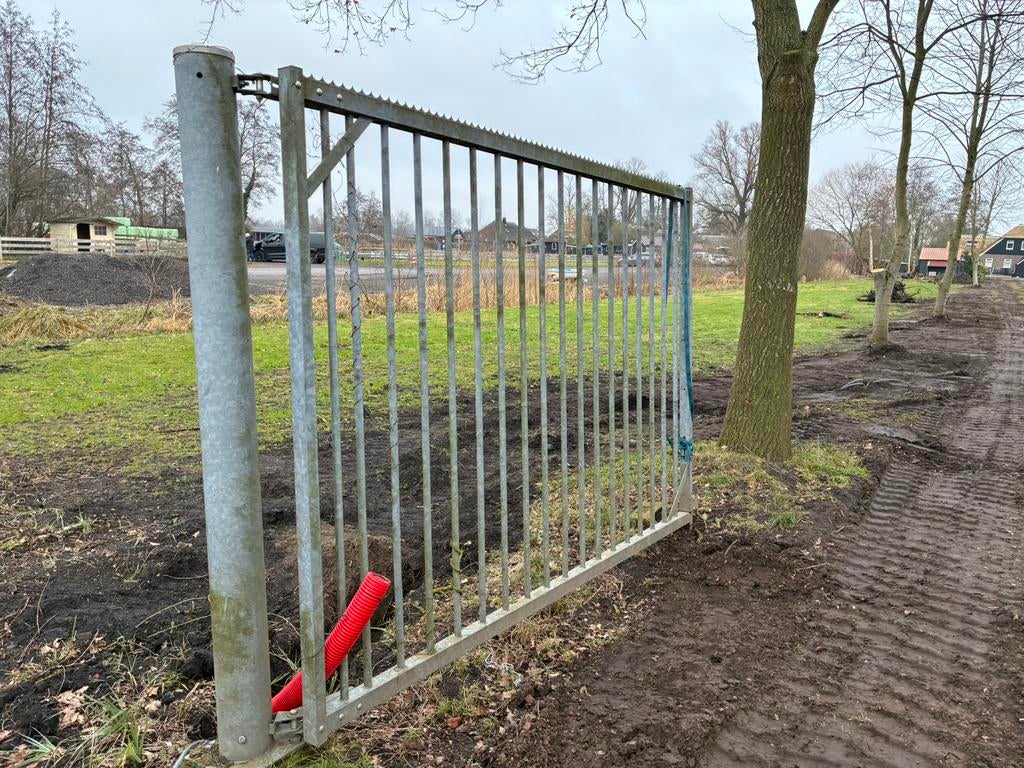 Poort, Tuin en Terras, Ophalen, Met poort, Gebruikt, Spijlenhekwerk
