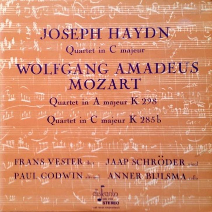 Haydn Mozart Quartet Vester Godwin Bylsma Schröder, Cd's en Dvd's, Vinyl | Klassiek, Zo goed als nieuw, Classicisme, Kamermuziek