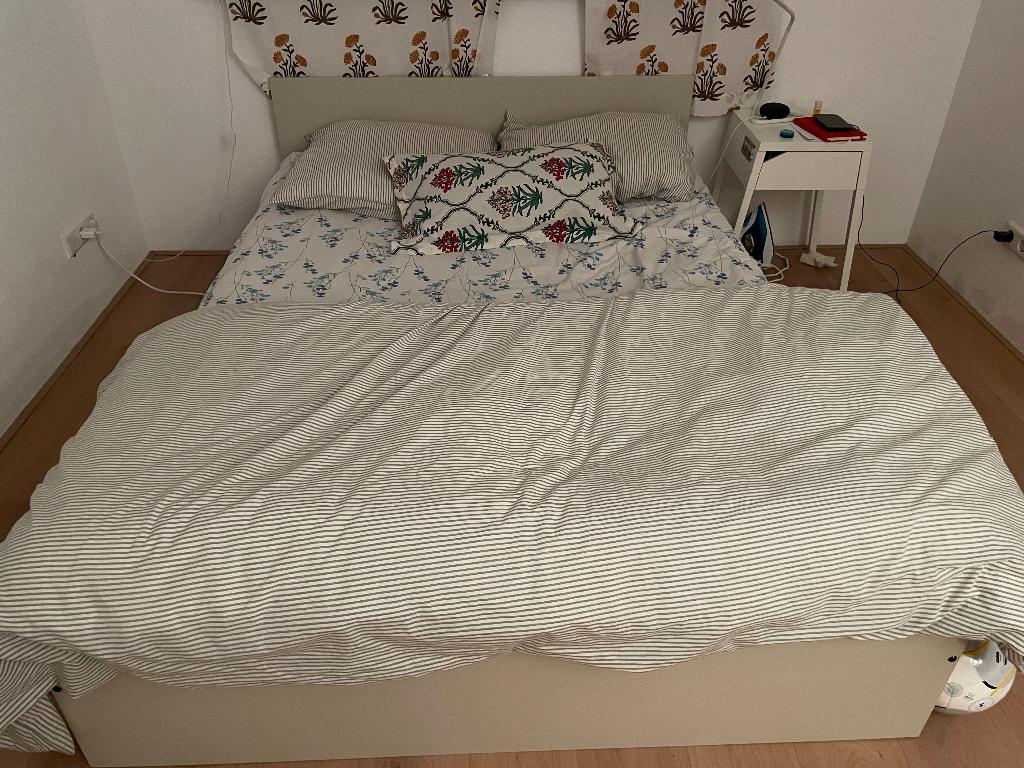 Bed, Ophalen, Gebruikt, Tweepersoons, 140 cm