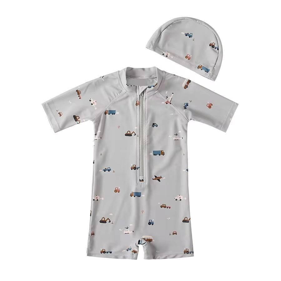 Il Bambini - UV werend zwempakje met voertuigen, Kinderen en Baby's, Babykleding | Baby-zwemkleding, Nieuw, Ophalen of Verzenden