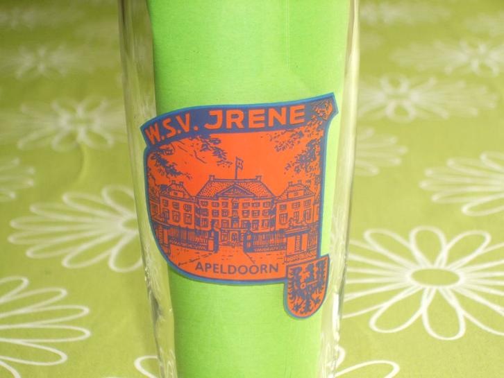 W.S.V. Irene Apeldoorn glas - Wandelsport vereniging #, Verzamelen, Overige Verzamelen, Zo goed als nieuw, Ophalen of Verzenden