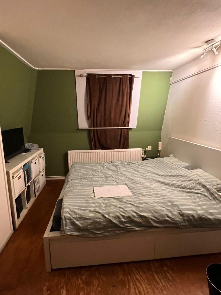 Malm Ikea bed twee persoons 180x200, Huis en Inrichting, Slaapkamer | Bedden, Ophalen, Wit, Tweepersoons, Zo goed als nieuw