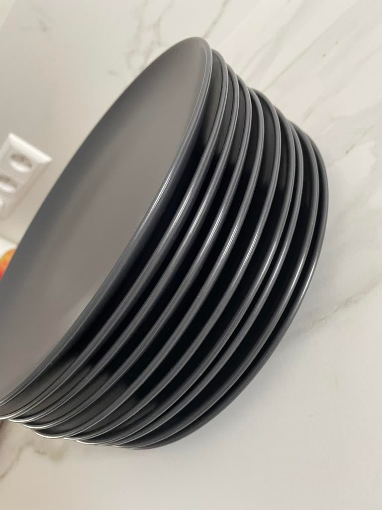 Ikea plates set - graphite gray - 10 large 4 small, Huis en Inrichting, Keuken | Servies, Ophalen of Verzenden, Zo goed als nieuw