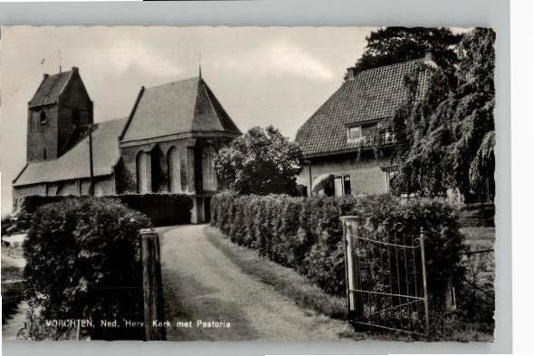 Vorchten Ned Herv Kerk met pastorie zegel + st 1964, Verzenden, 1960 tot 1980, Gelopen, Gelderland