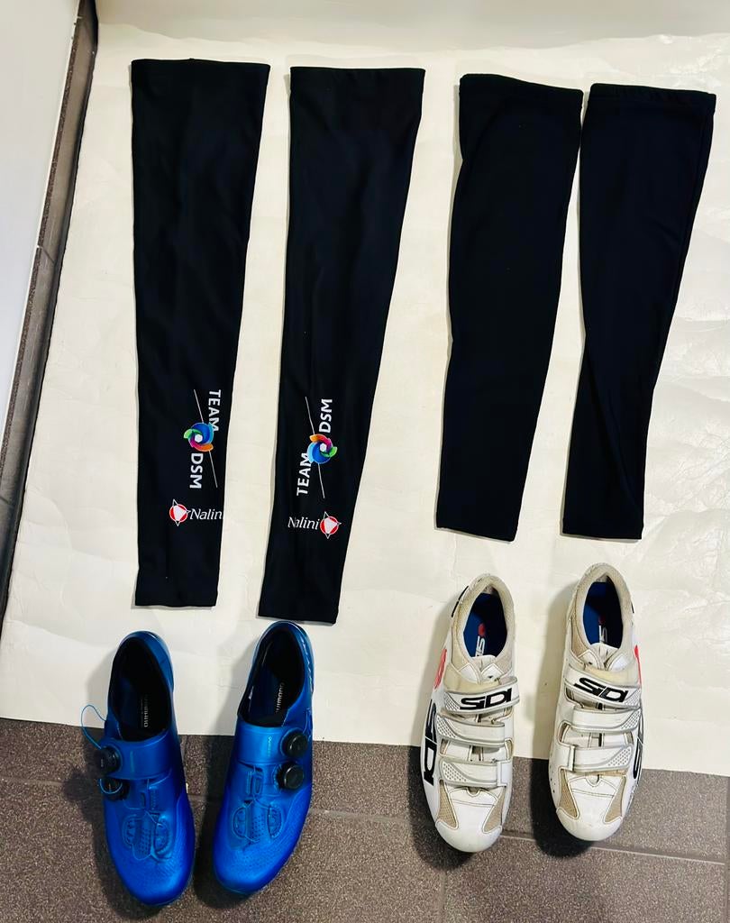 Beenstukken Nalini team DSM maat 2 (S/M) zwart geen merk XS, S, Heren, Ophalen of Verzenden, Zo goed als nieuw