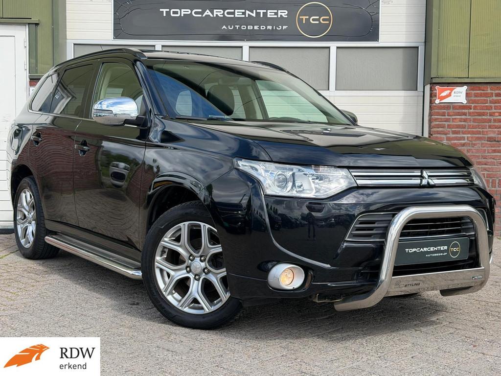 Mitsubishi Outlander 2.0 PHEV/STOELV/LEER/NAVI/PAKRS/CAMERA, 4 cilinders, Zwart, Bedrijf, Vierwielaandrijving
