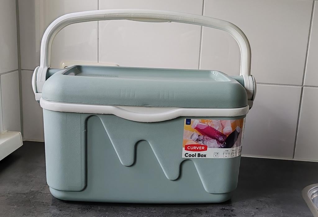 Curver koelbox 10l (zgan), Caravans en Kamperen, Ophalen, Zo goed als nieuw, Koelbox, Koelelement