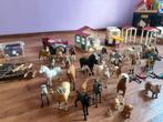 Grote Schleich collectie: paarden, dieren, auto, trailer & m, Ophalen of Verzenden, Gebruikt, Jongen of Meisje