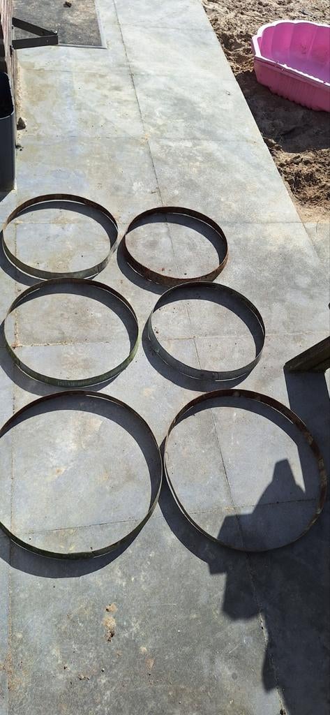 Metalen ringen regenton, Tuin en Terras, Regentonnen, Minder dan 75 liter, Ophalen of Verzenden, Metaal