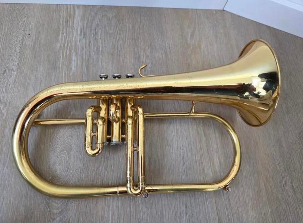 Bugel / flugelhorn Jupiter, Ophalen of Verzenden, Gebruikt, Overige typen, Met koffer