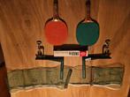 Vintage Tafeltennisset "Shield" – Jaren '70/'80 – Compleet, Ophalen of Verzenden, Gebruikt, Net, Batje(s) of Balletje(s)