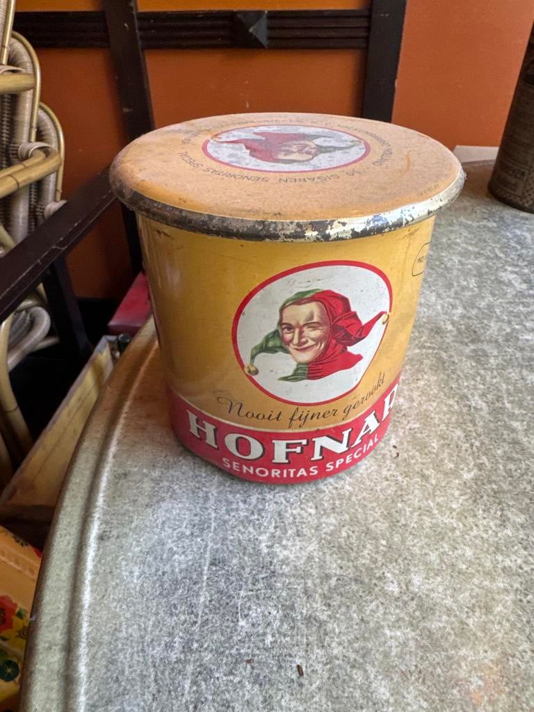 Vintage Hofnar Senoritas Special Sigaren Blik, Verzamelen, Ophalen of Verzenden, Gebruikt, Overige, Overige merken