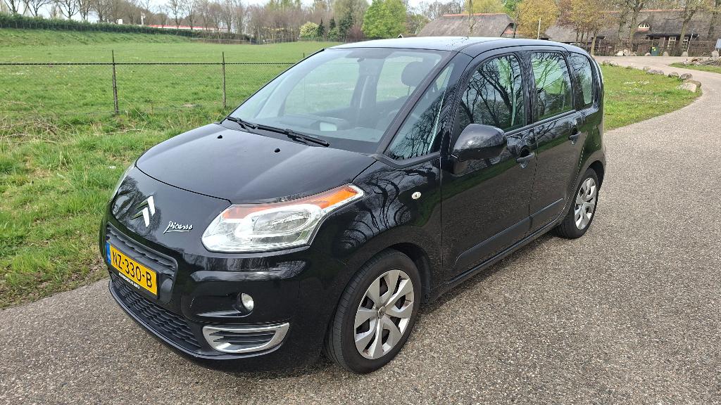 Citroën C3 Picasso 1.6 VTI 2010 Zwart, Voorwielaandrijving, Stof, Zwart, 4 cilinders