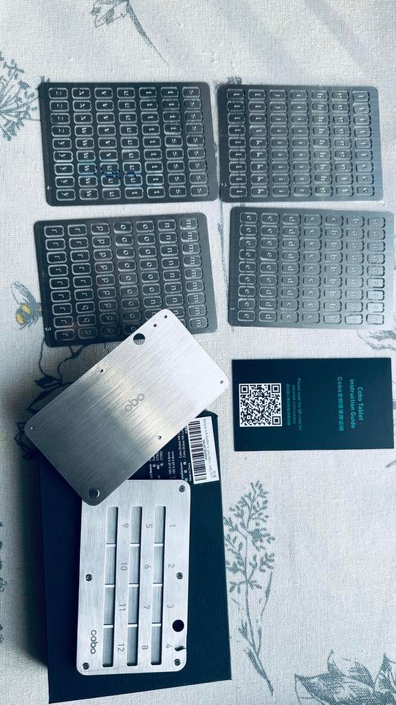 Indestructible Steel Crypto Cold Storage Seed Backup, Ophalen of Verzenden, Nieuw