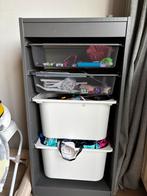 IKEA Trofast Kast met 2 grote en 2 kleine manden, Ophalen, Gebruikt, Minder dan 100 cm, Met lade(s)