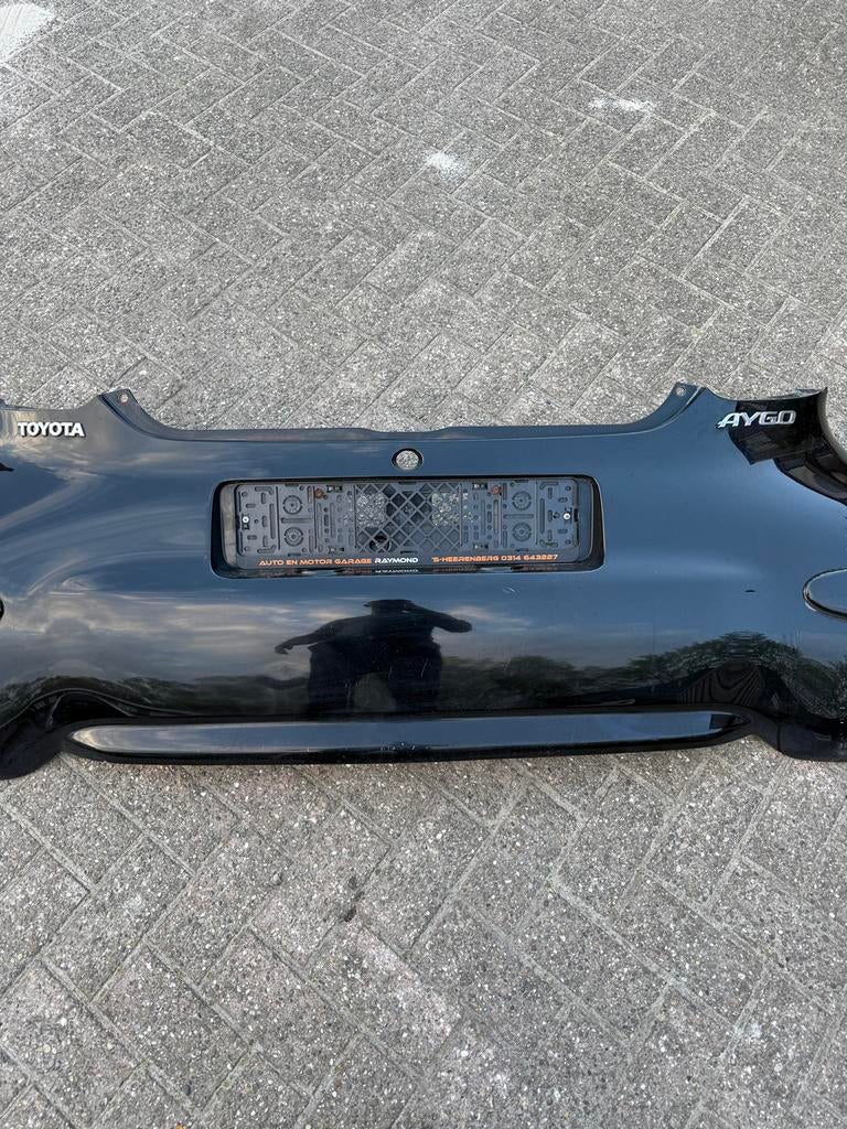 Toyota Aygo Metallic Zwart Achterbumper, Auto-onderdelen, Gebruikt, Ophalen of Verzenden, Toyota, Achter