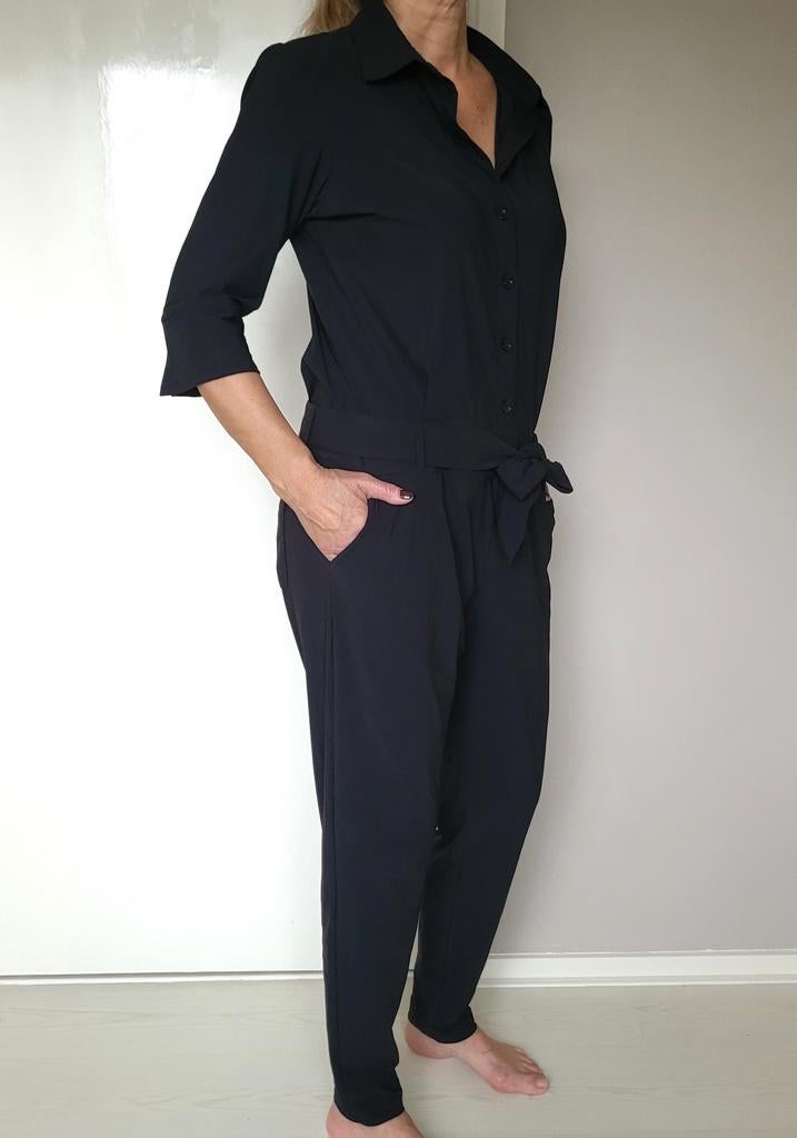Studio Anneloes Angelique jumpsuit XL Zwart Travelstof, Studio Anneloes, Zwart, Maat 46/48 (XL) of groter, Ophalen of Verzenden