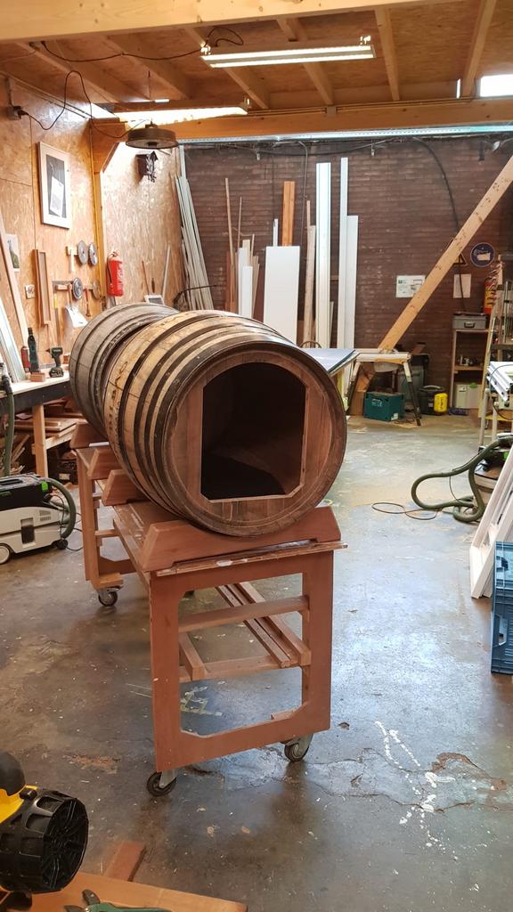 Hondenhok van wijnvat, Ophalen, 110 cm of meer, 65 tot 100 cm