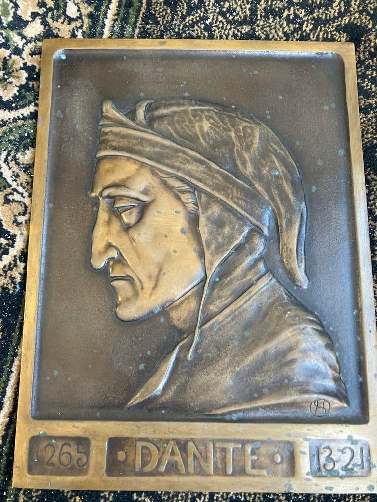 Bronzen plaquette Dante Alighieri, Ophalen