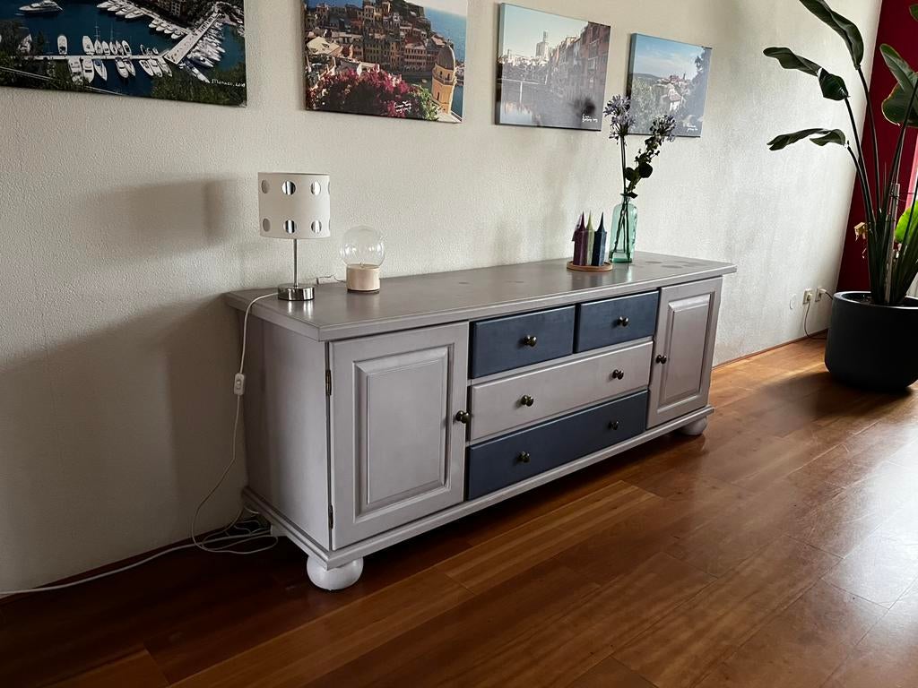 Dressoir, Huis en Inrichting, Kasten | Dressoirs, Gebruikt, 150 tot 200 cm, 50 tot 75 cm, Met lade(s), Met deur(en), Met plank(en)