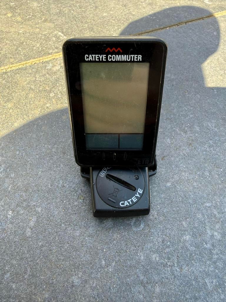 Cateye Commuter Fietscomputer - Gebruikt, Fietsen en Brommers, Fietsaccessoires | Fietscomputers, Gebruikt, Ophalen of Verzenden
