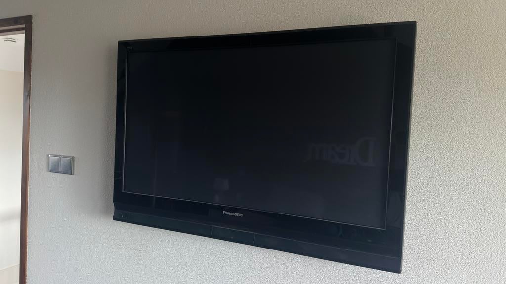 Panasonic TH-42PV70FA Plasma TV met Vogel's muurbeugel, Ophalen, Gebruikt, Panasonic, 50 Hz