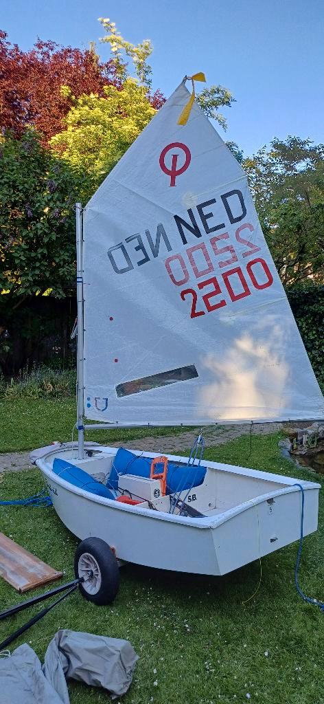 Optimist, Watersport en Boten, Zeilen en Zeiltoebehoren, Gebruikt, Overige typen, Minder dan 15 m², Ophalen