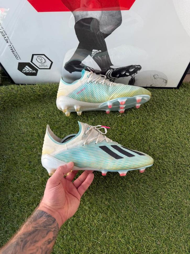 Matthijs de Ligt adidas x 19.1 voetbalschoenen, Sport en Fitness, Voetbal, Zo goed als nieuw, Schoenen, Maat XS of kleiner, Ophalen of Verzenden