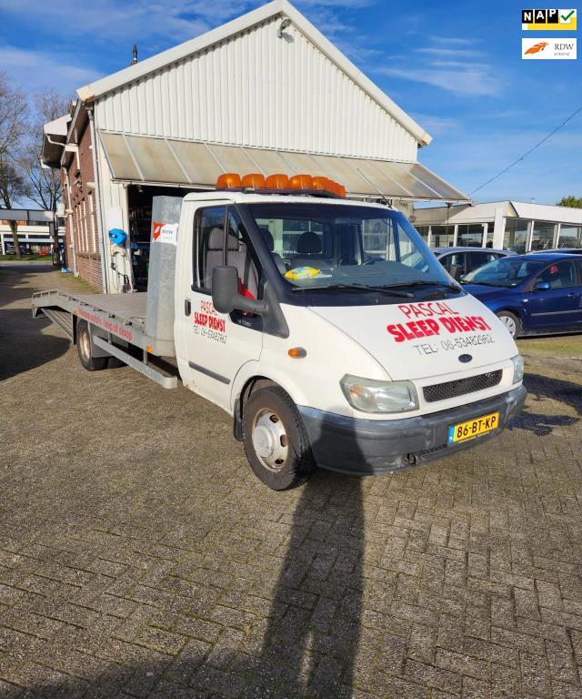 Ford Transit 350L 2.4TDdi EF Dubbellucht, Sleepauto, NAP!, Achterwielaandrijving, Gebruikt, 4 cilinders, Origineel Nederlands