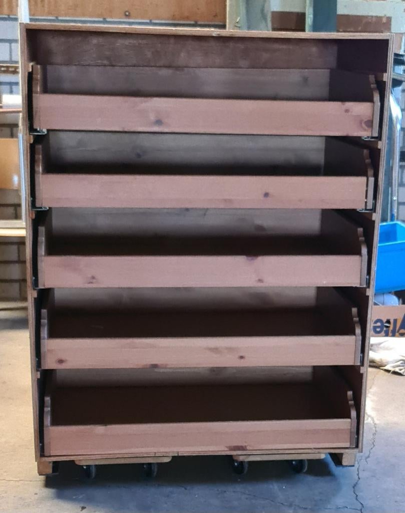Grote eigenbouw ladenkast, Huis en Inrichting, Kasten | Ladekasten, Ophalen, Gebruikt, 25 tot 50 cm, Minder dan 100 cm