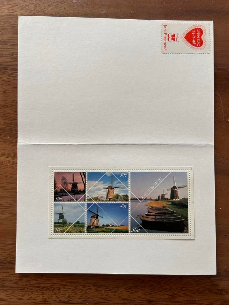 Postzegelvel Joh. Enschedé Open Dag 14-2-98, Ophalen of Verzenden, Na 1940, Postfris