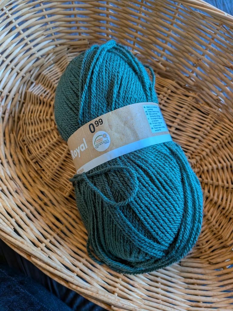 Zeeman Royal Groen Acryl Garen - 100 gram, Hobby en Vrije tijd, Breien en Haken, Ophalen of Verzenden